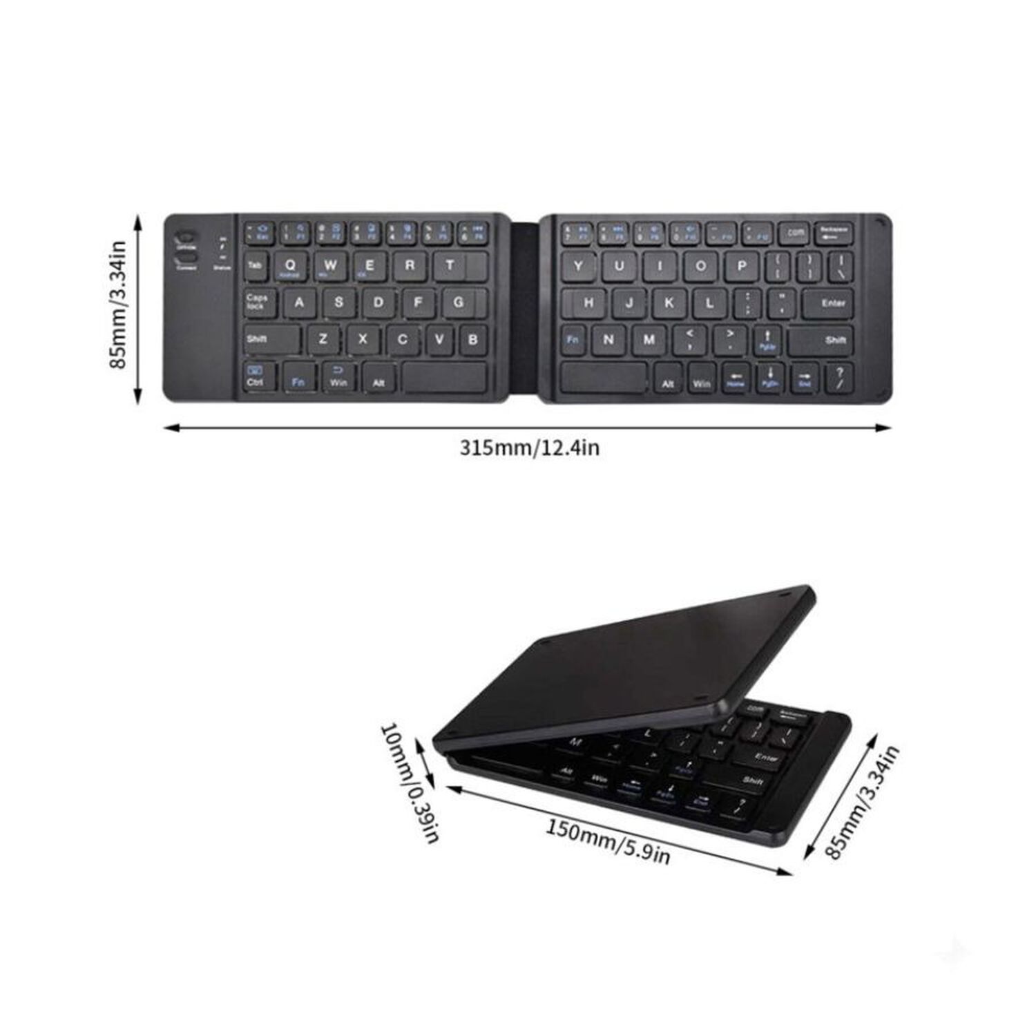 Teclado Inal&aacute;mbrico Plegable Bluetooth image number 1.0