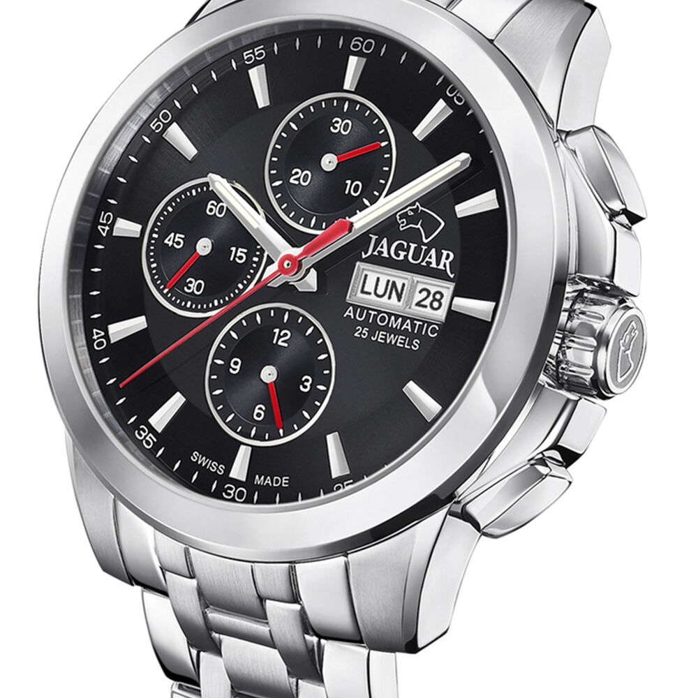 Reloj J978/4 Jaguar Negro Hombre Automatico image number 2.0