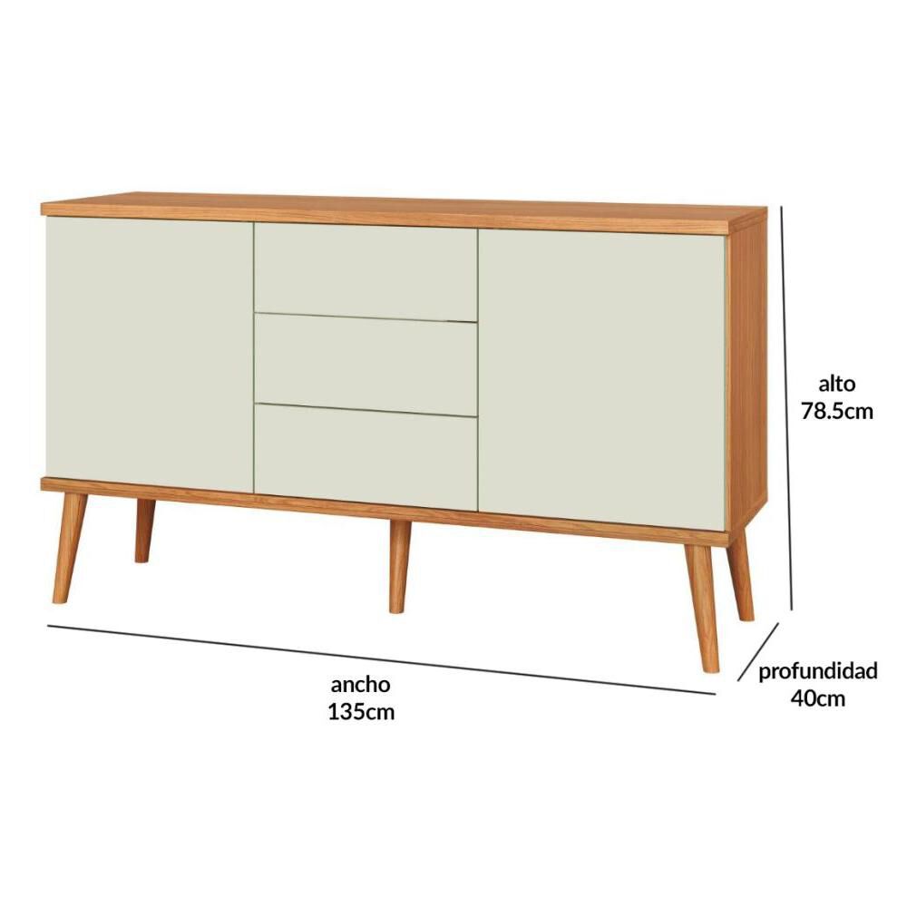 Buffet Roca Copihue / 2 Puertas / 3 Cajones image number 1.0
