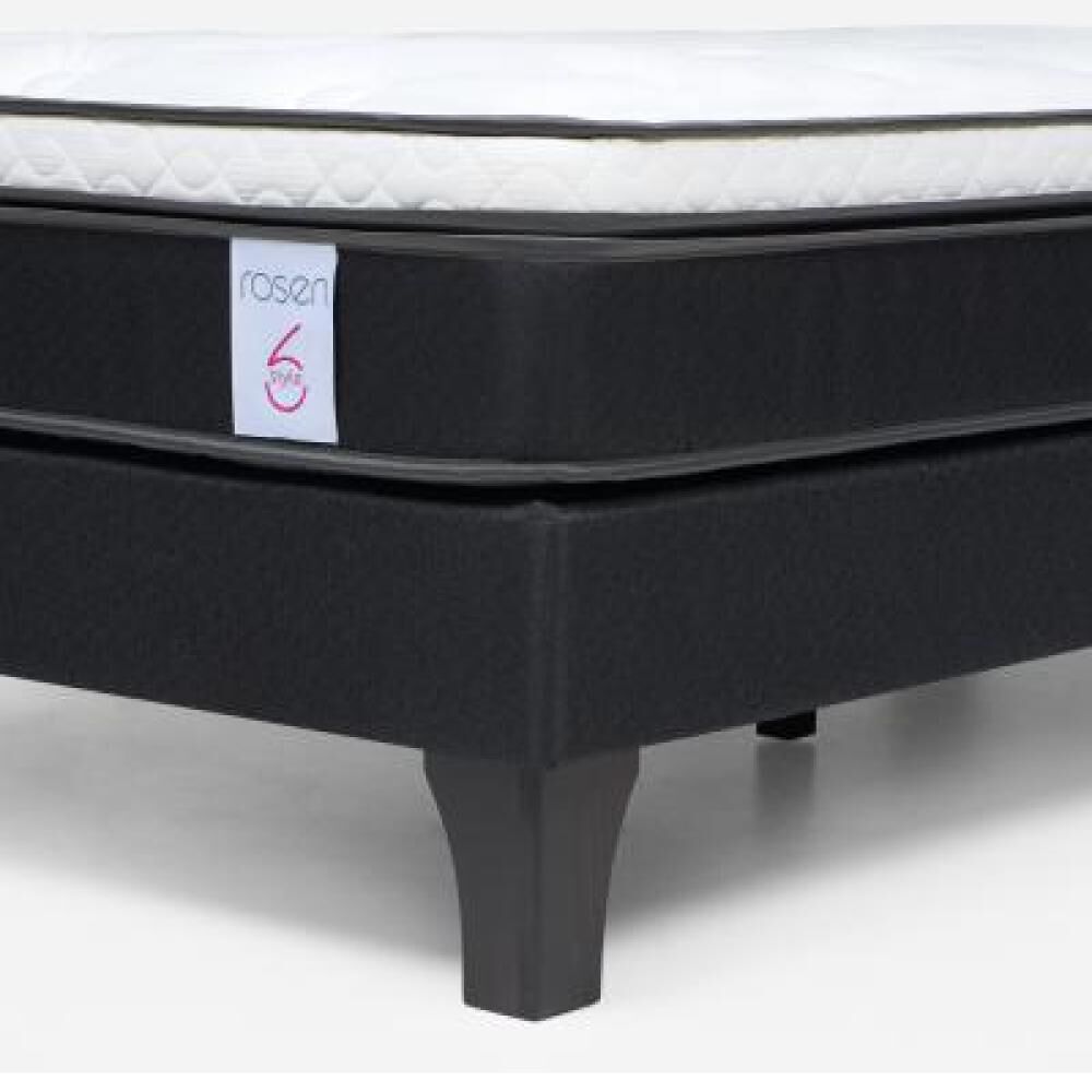 Cama Europea Rosen New Style 6 / 1.5 Plazas / Base Normal + Set De Maderas image number 14.0