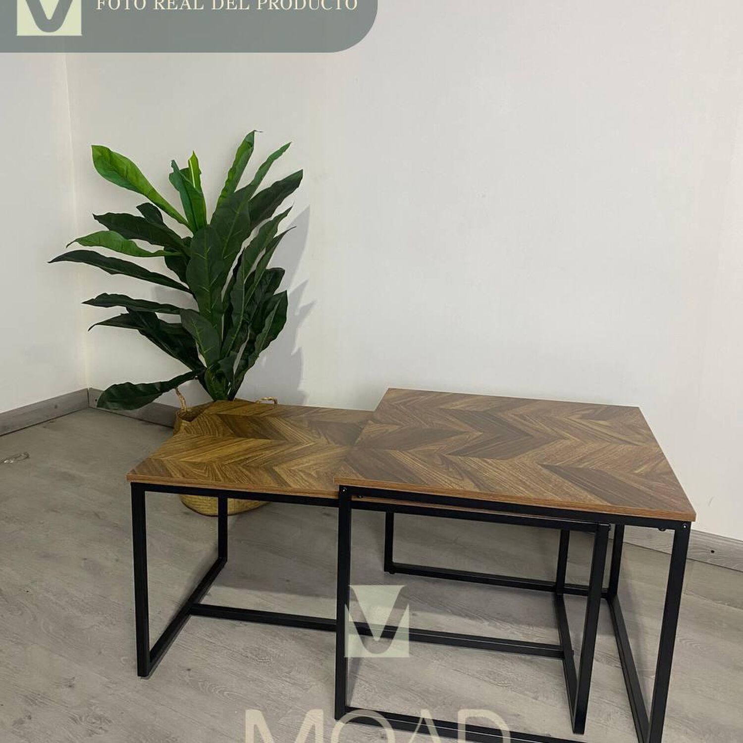 Mesa De Centro Doble Rectangular Madera image number 2.0