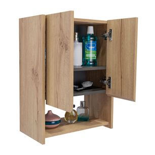 Botiquin 2 Puertas 60x45x25 Cm Caf&eacute; Claro Y Gris
