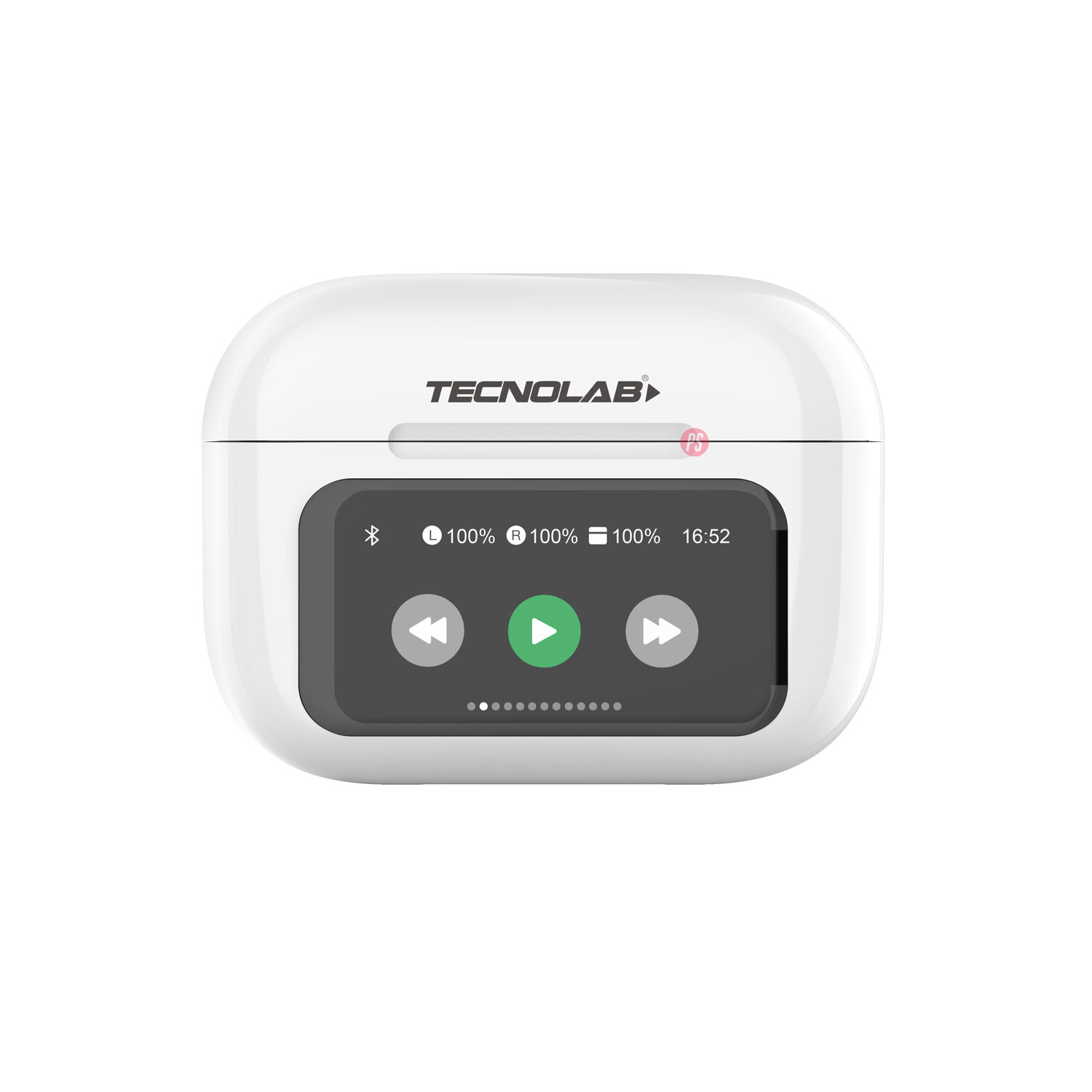 Aud&iacute;fonos Bluetooth Con Pantalla Touch Blanco - Ps image number 1.0