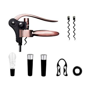 Set Malet&iacute;n Descorchador De Vino Eco Cuero Elegante