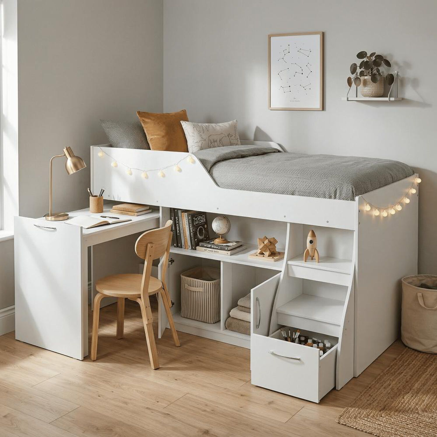 Cama Studio Decocasa Multifuncional Retr&aacute;ctil / 1.5 Plazas image number 0.0