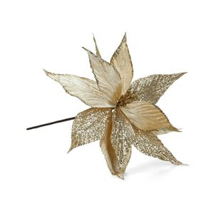 Flor Navidad Casaideal Dorado