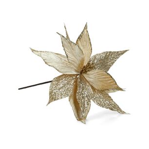 Flor Navidad Casaideal Dorado
