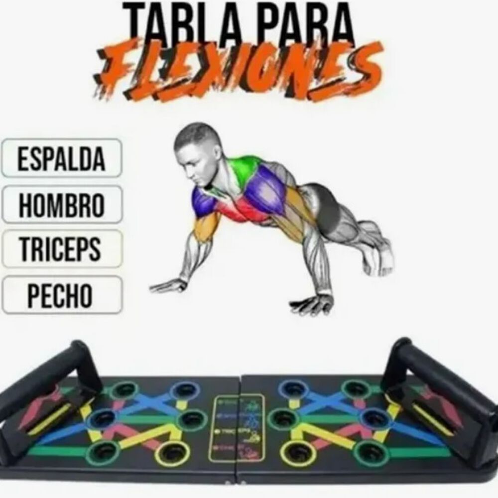 Tabla Para Flexiones Codificada Con Colores Ejercicios image number 3.0