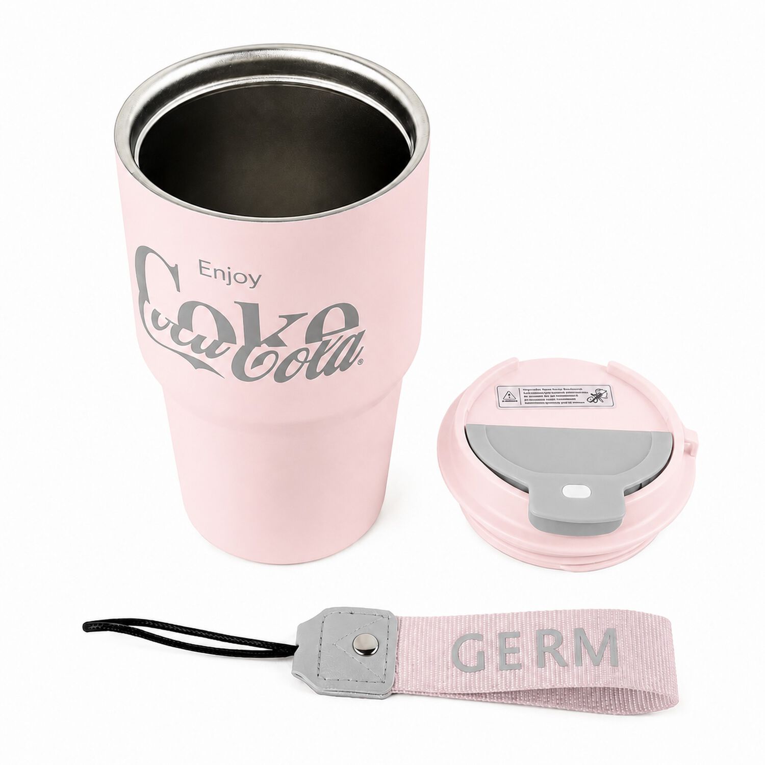Vaso T&eacute;rmico Mug Germ Inox Coca-cola 590ml Pink Edition image number 4.0