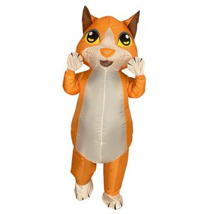 Disfraz Inflable De Gato Adulto Completo Halloween