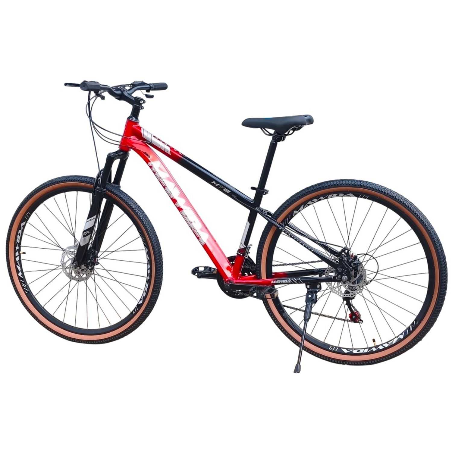 Bicicleta Aro 29 Mawida 21 Veloc Y Freno Disco Rojo Negro image number 5.0
