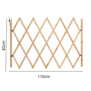 Puerta Plegable Para Mascotas Valla De Seguridad De Madera
