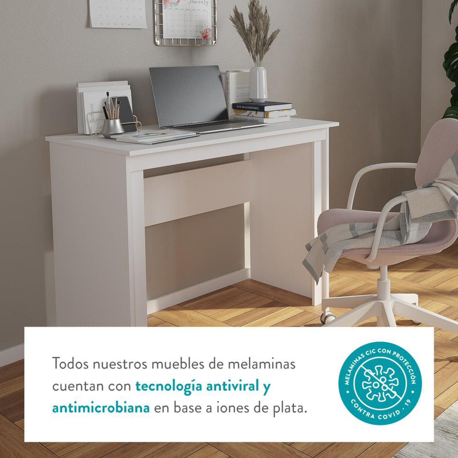 Escritorio Cic Milan / 2 Cajones image number 6.0