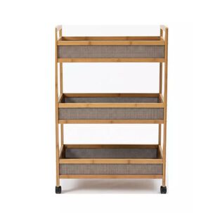 Estante De Almacenamiento 3 Niveles Con Ruedas