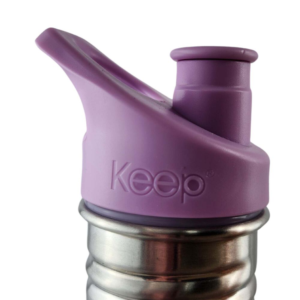 Botella Metalica Keep 600ml Bebidas Deporte Lila image number 4.0
