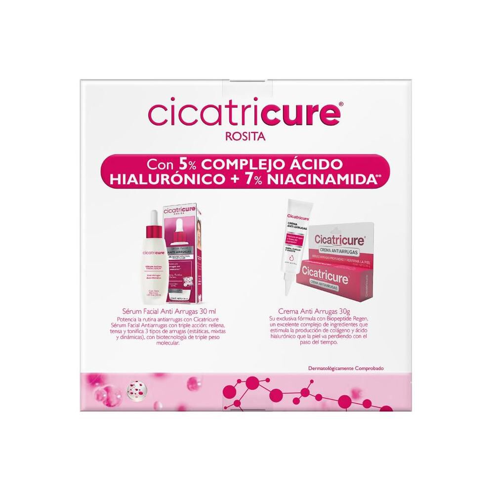 Pack Cicatricure Sérum Antiarrugas 30 Ml + Crema Rosita Antiarrugas 60 G image number 3.0