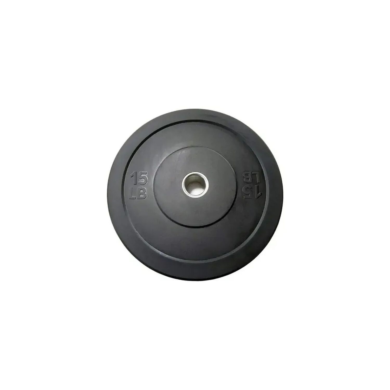 Par Discos Ol&iacute;mpicos Bumper 15 Lb (30 Lb Total) Negro image number 5.0