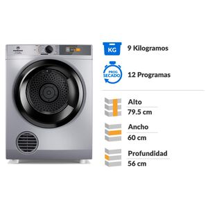 Secadora De Ropa Mademsa 9dmzg Pro / 9 Kilos