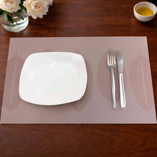 Individual De Mesa Nautica Home 45x30cm Reversible Hojas Rosa