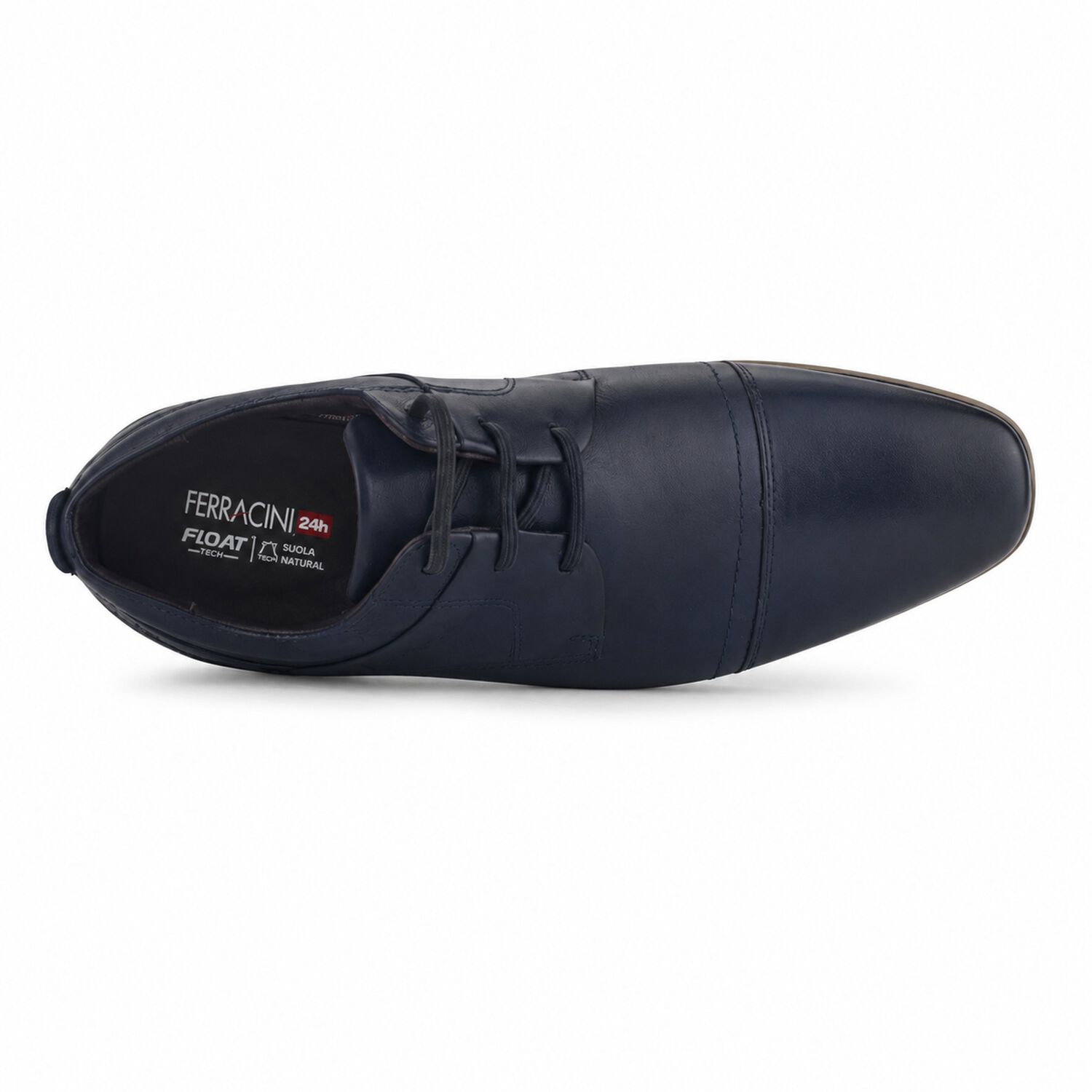 Zapato Ferracini Hombre 6065 Derby Azul Marino Casual image number 4.0