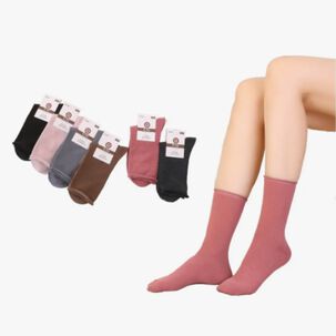 12 Pares Calcet&iacute;n Largo Diab&eacute;tico Mujer