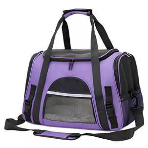 Bolso Transportador Mascota Gato Perros Peque&ntilde;os - Purpura