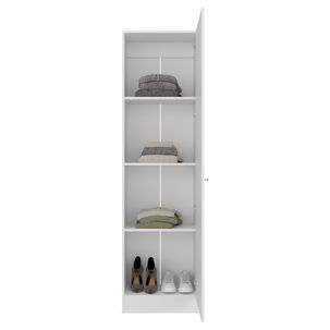 Closet 1 Puerta Con Espejo 180,1x49,1x30,2 Cm