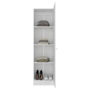 Closet 1 Puerta Con Espejo 180,1x49,1x30,2 Cm