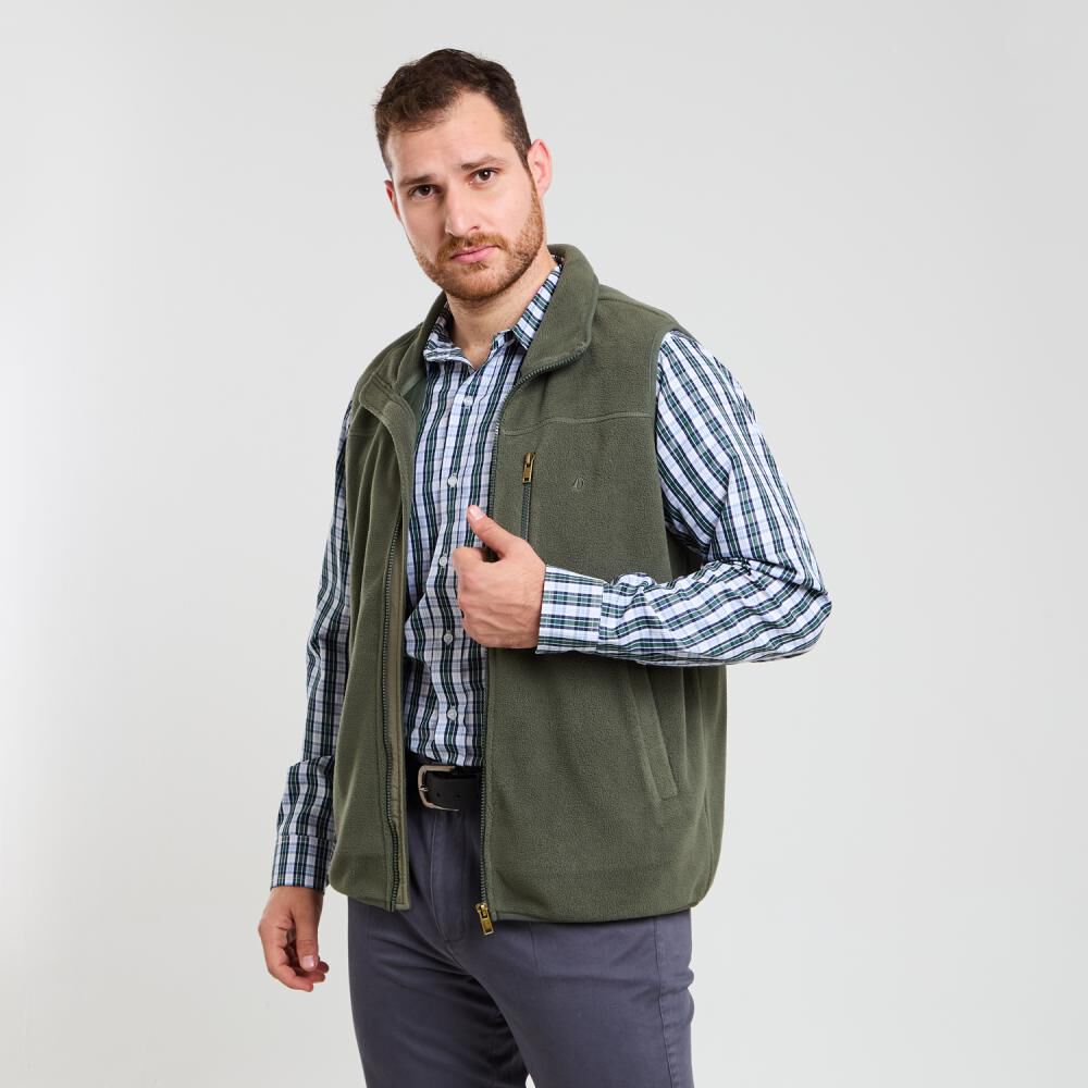 Polerón Liso Regular Sin Mangas Cuello Alto Hombre Herald image number 2.0