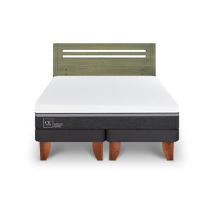 Cama Europea Cic Ortopedic Advance / 2 Plazas / Base Dividida + Respaldo