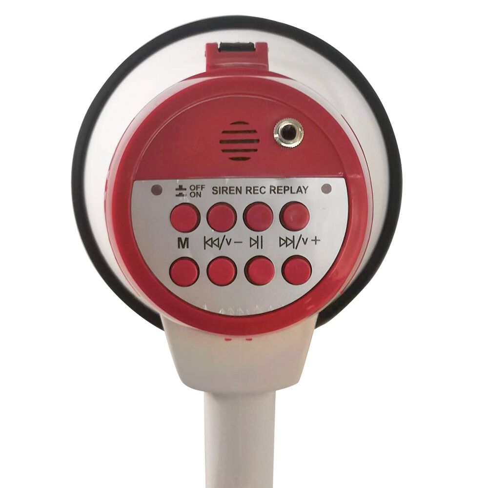 Meg&aacute;fono Amplificador 25w Recargable +micr&oacute;fono De Mano 500m image number 5.0