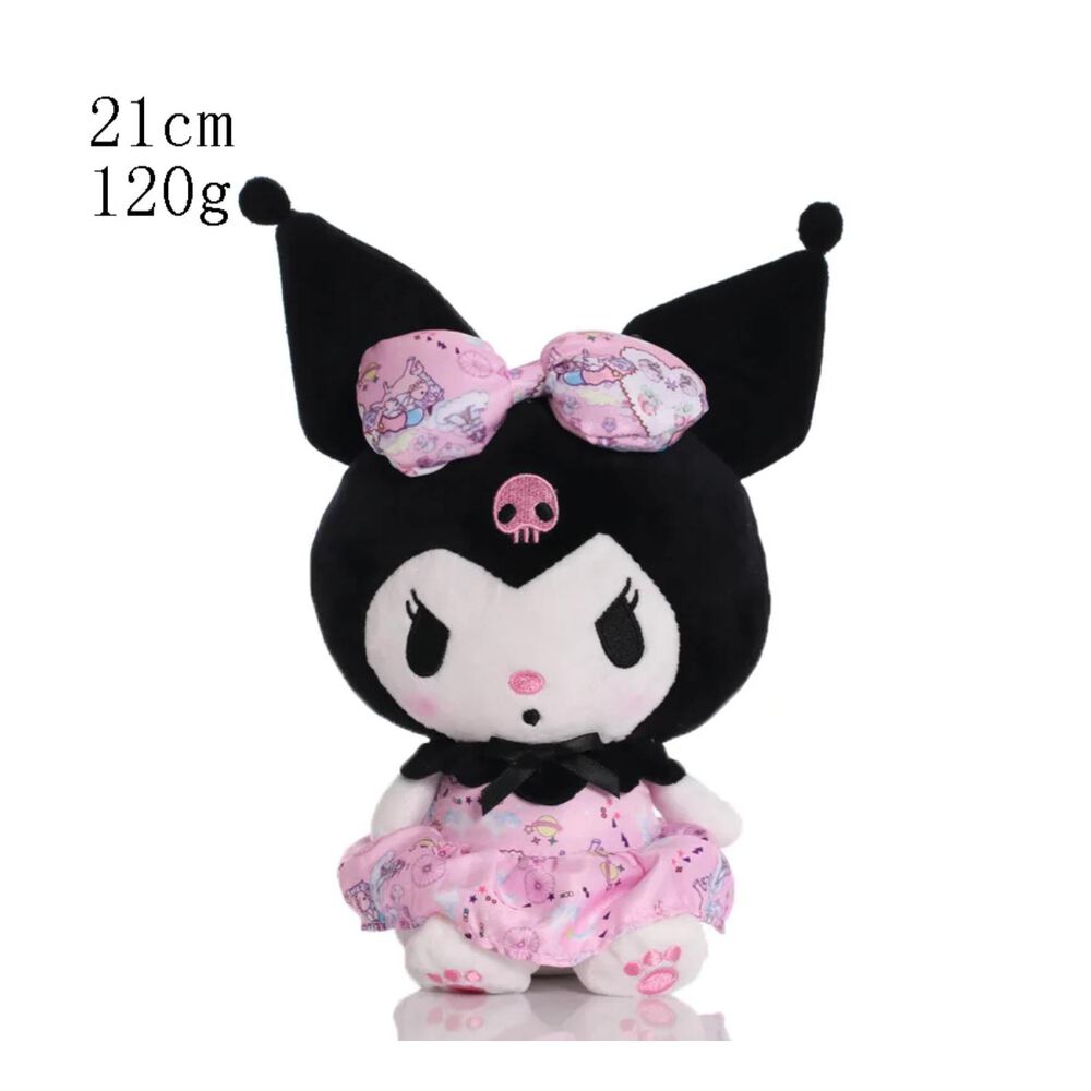 Juguete Pack 6 Peluches Llaveros Kuromi 13cm Infantiles image number 3.0