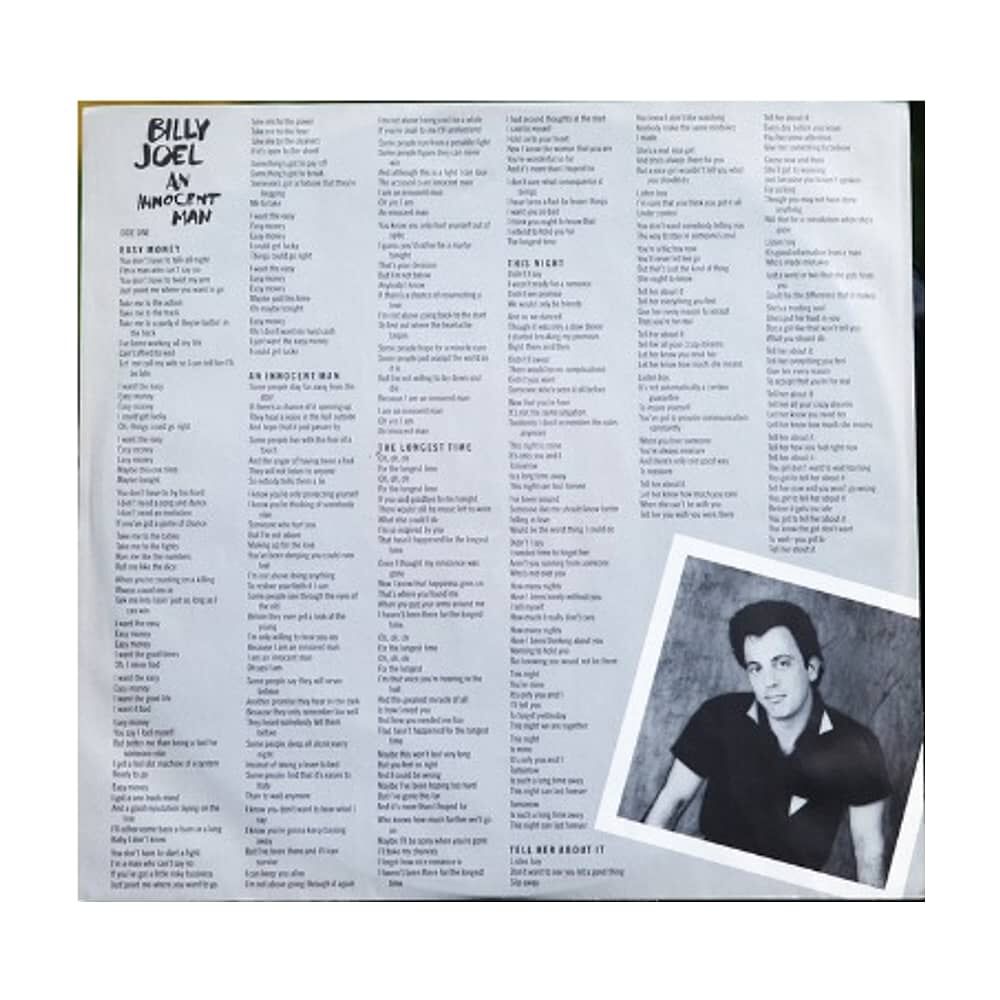 Billy Joel - An Innocent Man | Vinilo Usado image number 2.0