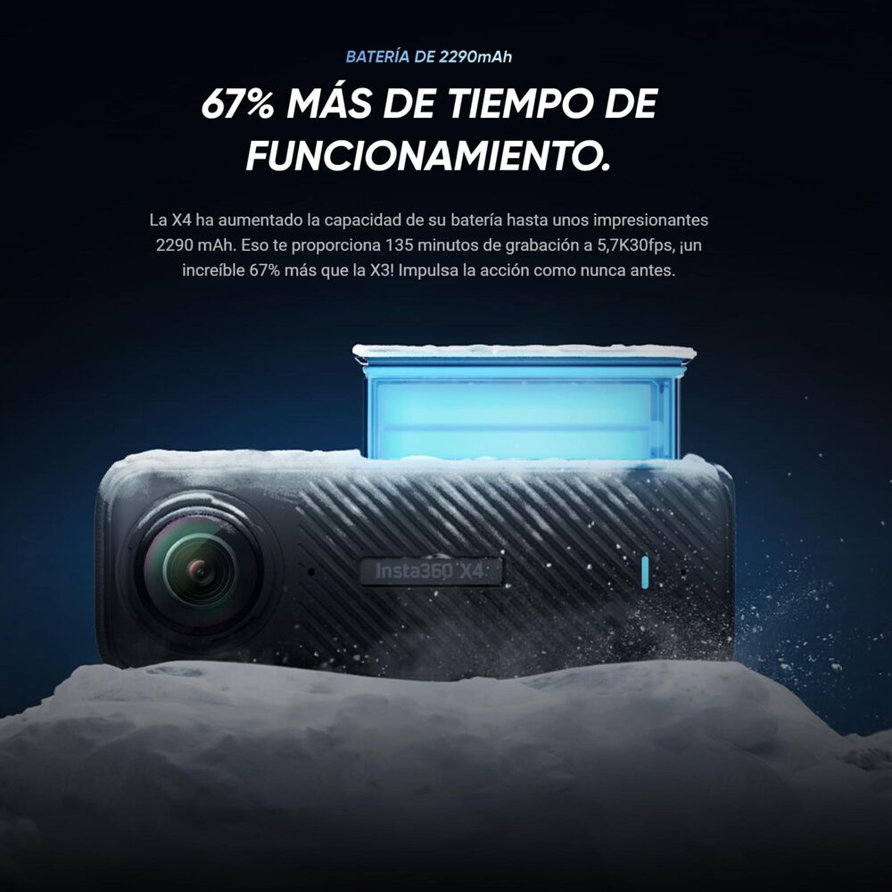 Insta360 X4 - Bastón Invisible + Protector De Lentes + Memoria 256gb image number 3.0