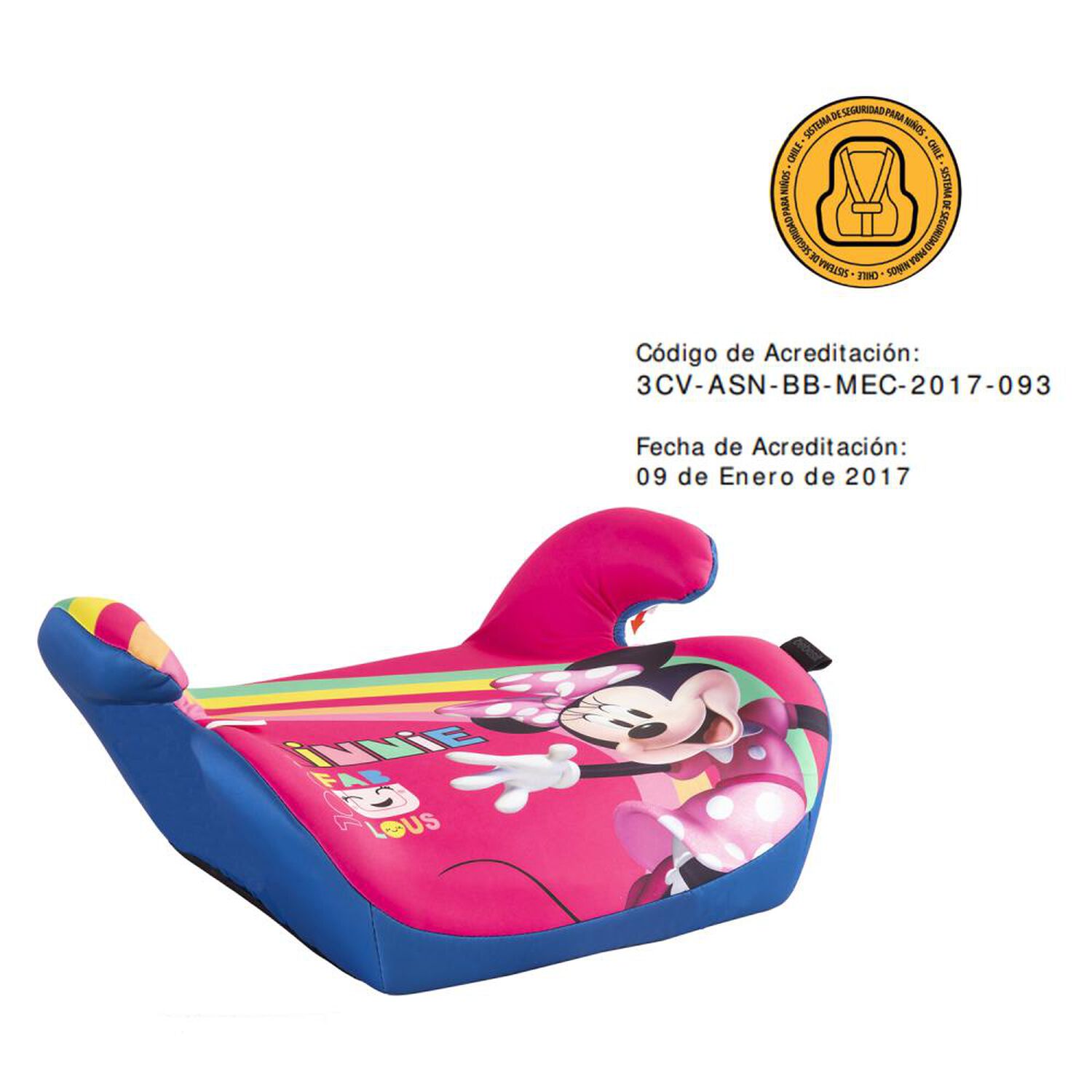 Alzador Bebesit Para Auto Minnie Disney image number 5.0