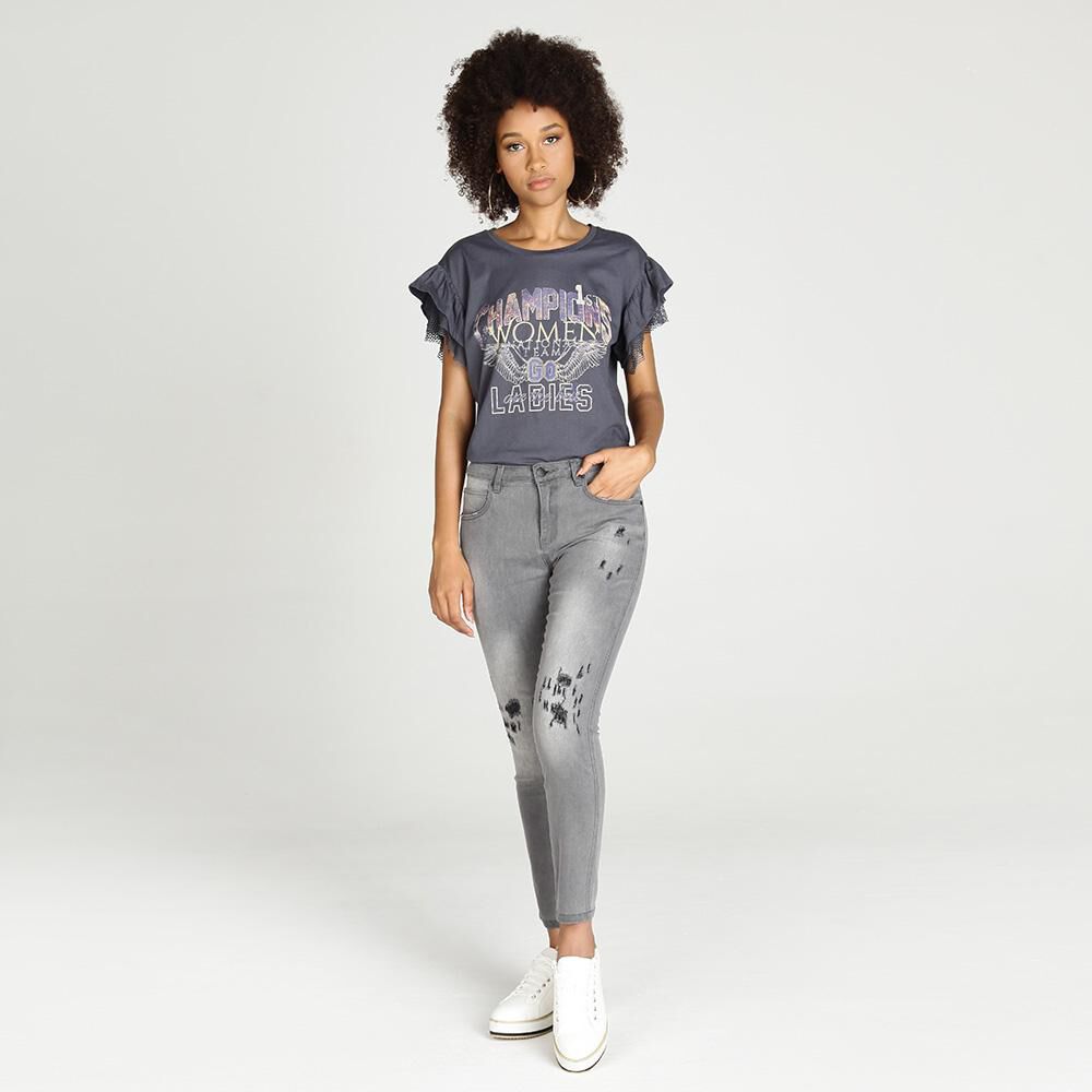Jeans Mujer Tiro Alto Skinny Rolly go image number 1.0