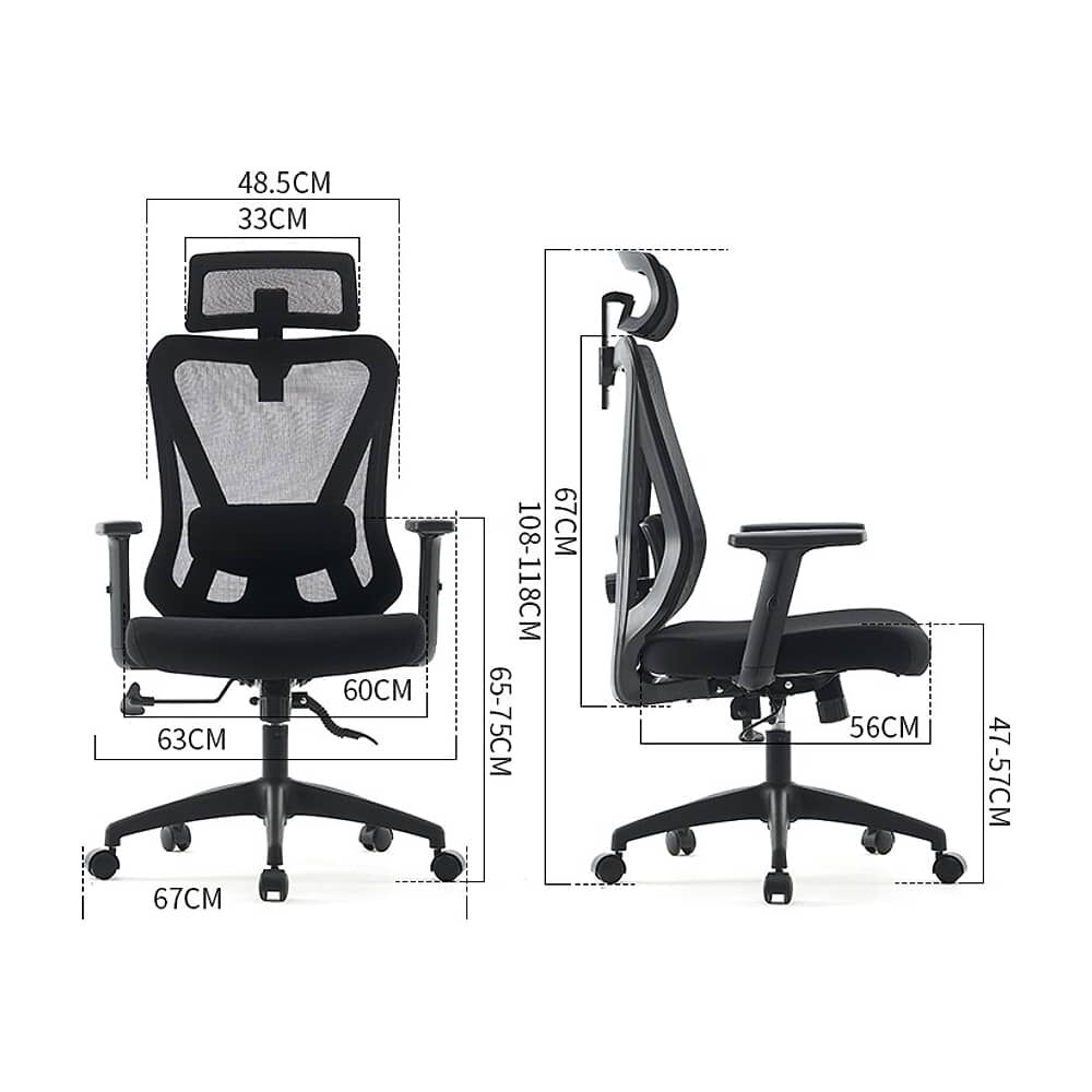 Silla Ejecutiva Ergon&oacute;mica Krone Orion Con Soporte Lumbar image number 4.0