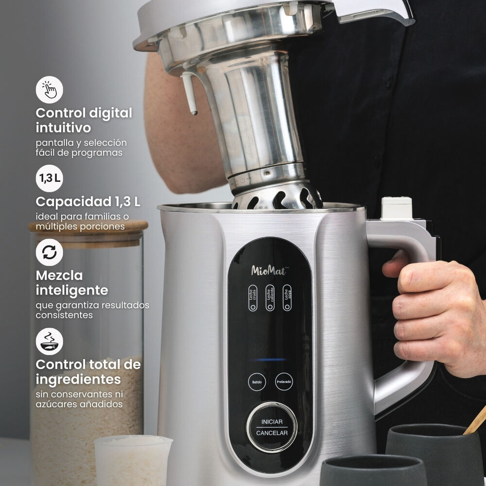 M&aacute;quina Para Hacer Leches Vegetales, Leche De Almendras, Leche De Arroz, Sopas, Cremas Y Batidos Miomat Pro image number 8.0
