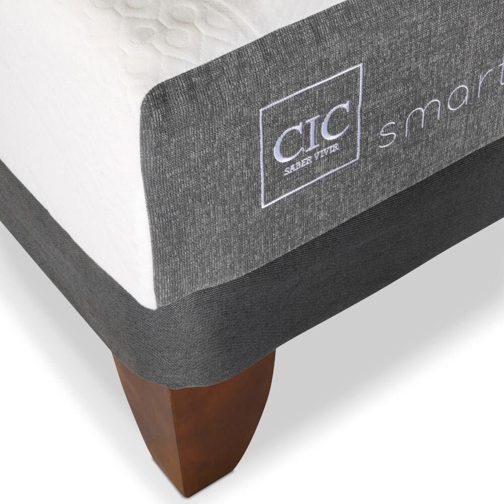 Cama Europea Cic Smart / 1.5 Plazas / Base Normal + Respaldo image number 6.0