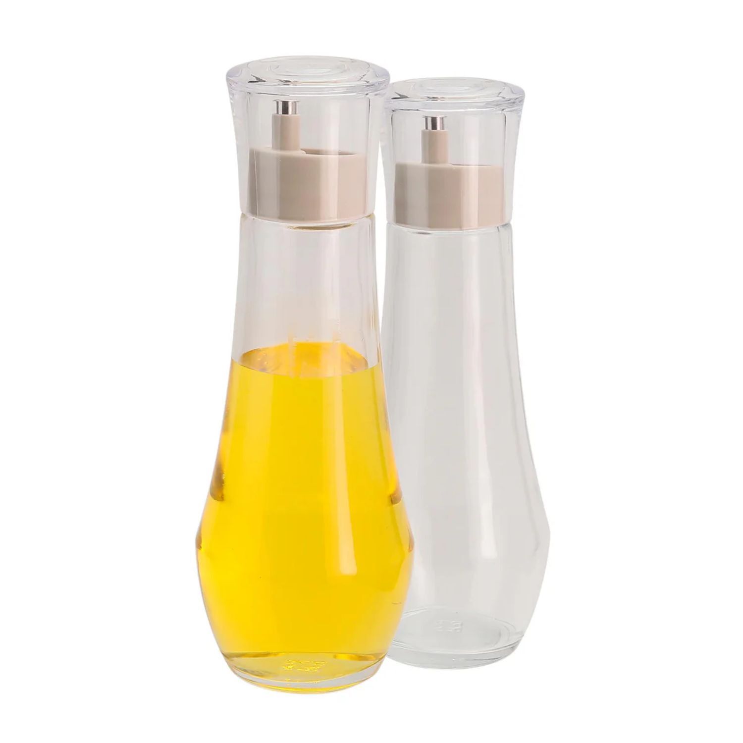 Set 2 Botellas Aceite Vinagre 270ml Curves Vidrio Cocina image number 0.0