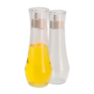 Set 2 Botellas Aceite Vinagre 270ml Curves Vidrio Cocina