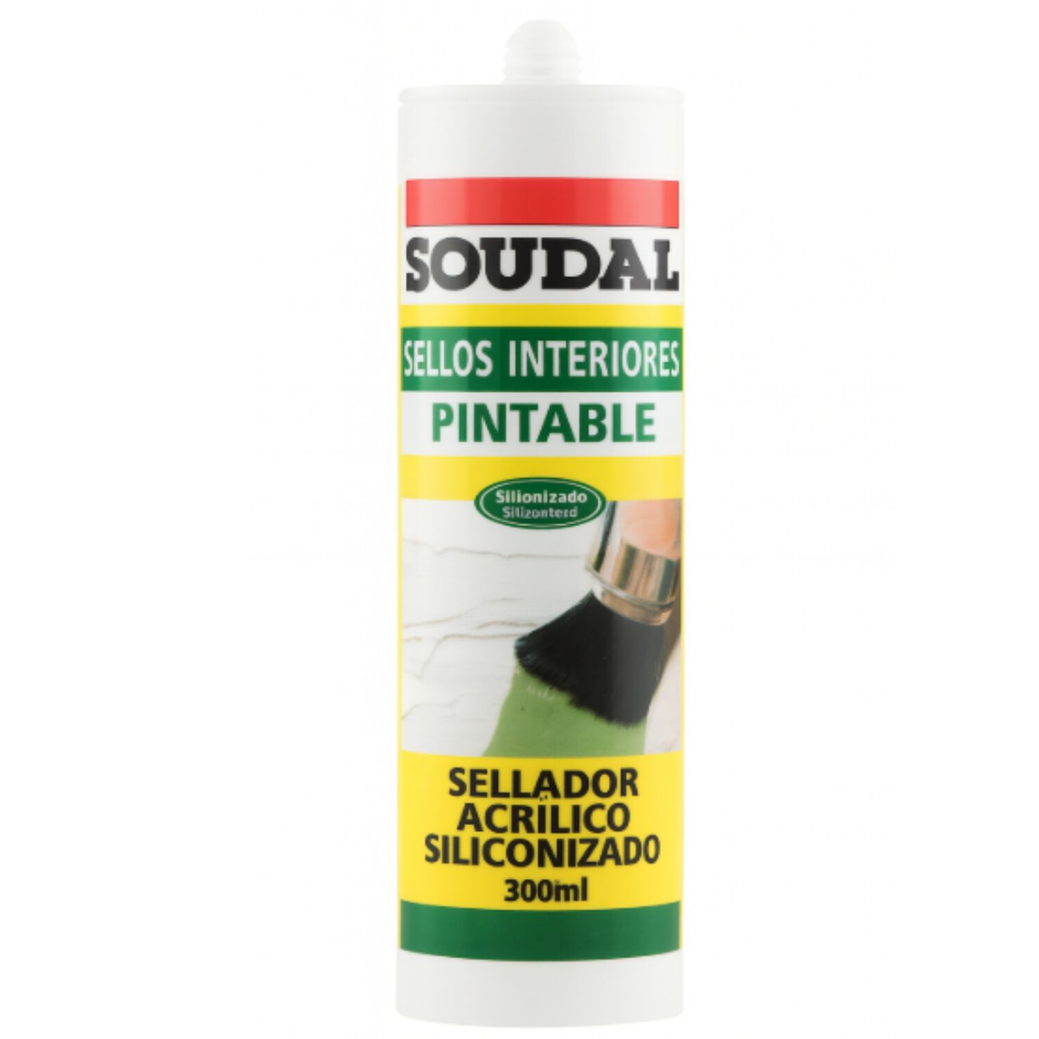 Sellador Acr&iacute;lico Siliconizado Pintable Soudal 300ml image number 0.0