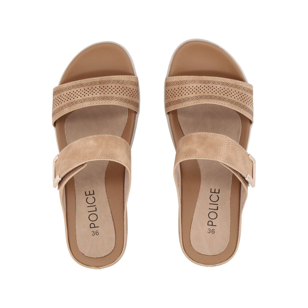 Sandalia Mujer Camel Sofi Police image number 3.0