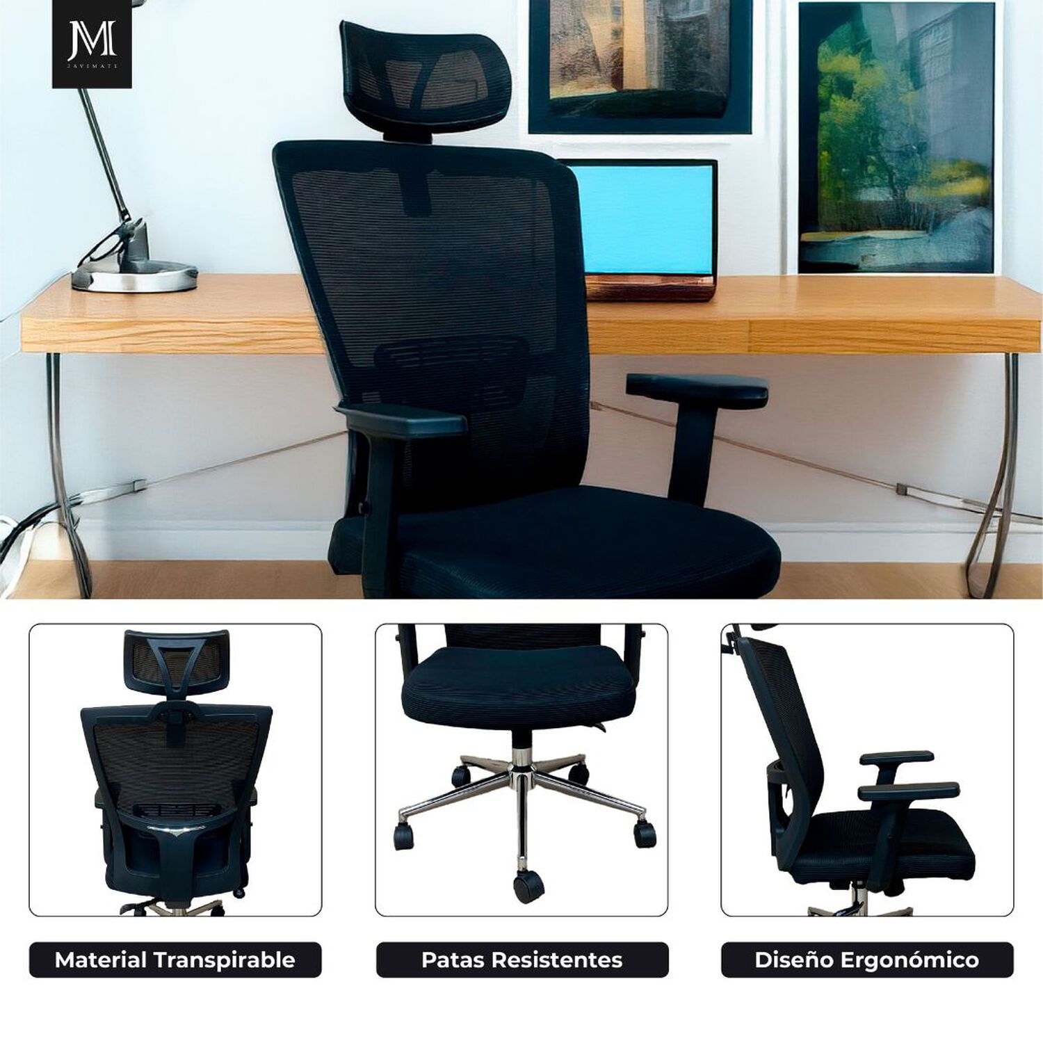 Silla De Oficina Ergonomica Pro 2 image number 6.0