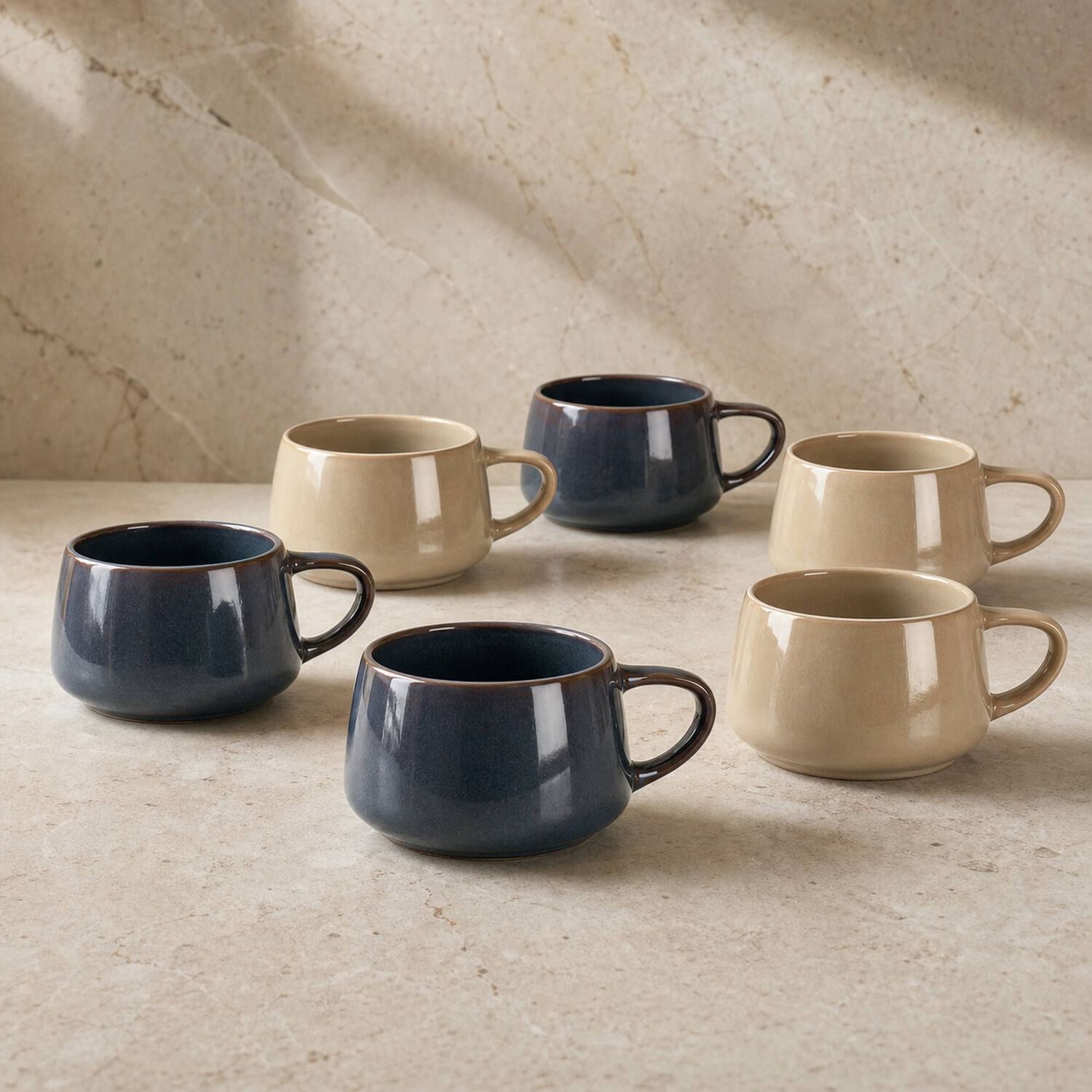Set 6 Tazas Mug Cer&aacute;mica Taipei 470 Ml - Surtido 2 Modelos image number 1.0