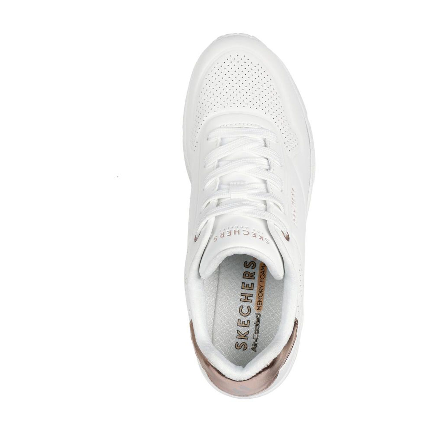 Zapatilla Urbana Mujer Skechers Uno Wedge Blanco image number 4.0