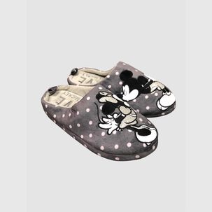 Pantufla Full Print Lunares Bordado Mujer Minnie Mickey