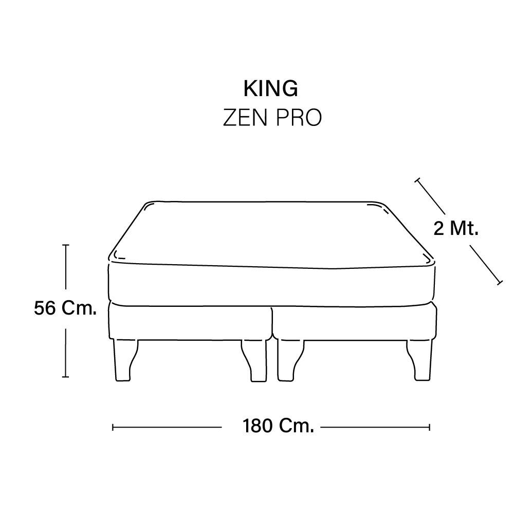 Cama Europea Latam Home Zen Pro / King / Base Dividida image number 3.0