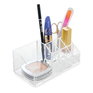 Organizador Maquillaje Acr&iacute;lico Transparente Compartimentos Tocador