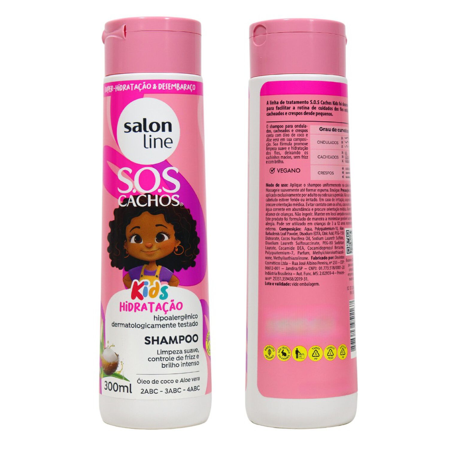 Sos Cachos Shampoo Kids 300 Ml Salon Line image number 2.0